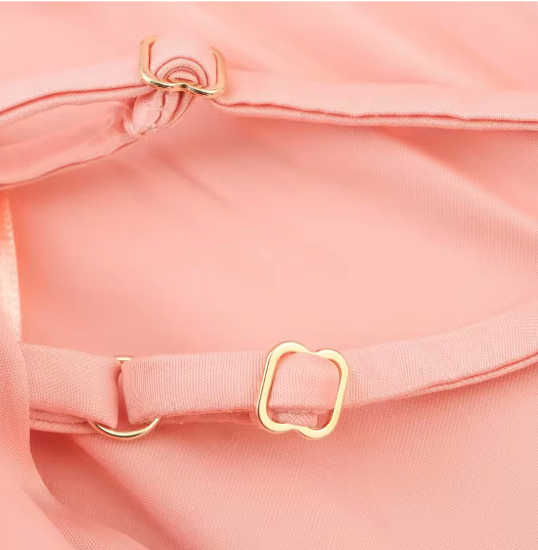 Haut asymétrique rose