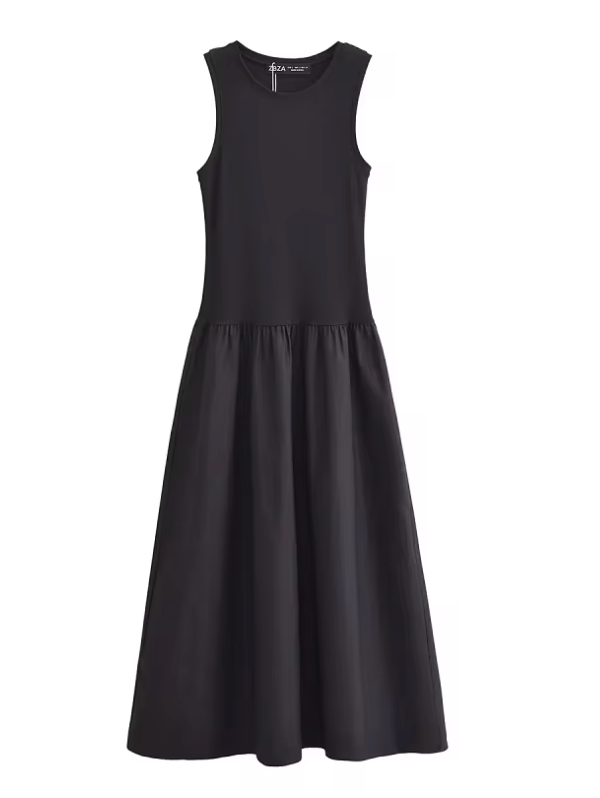 Robe longue sans manches
