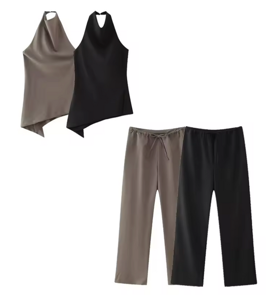 Ensemble chic plissé