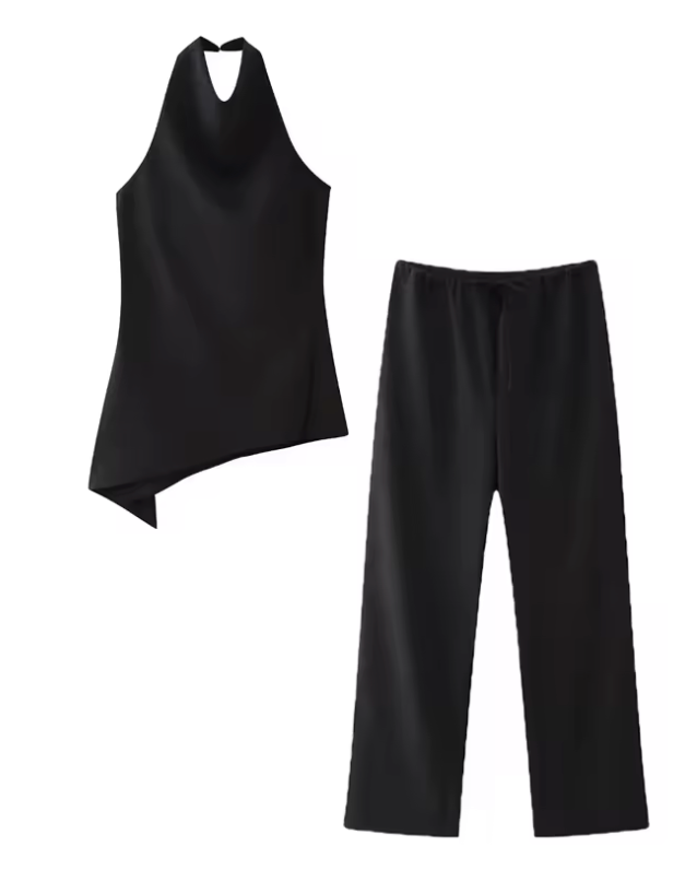Ensemble chic plissé
