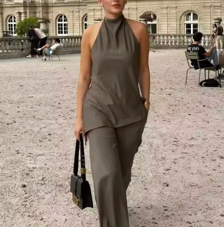 Ensemble chic plissé